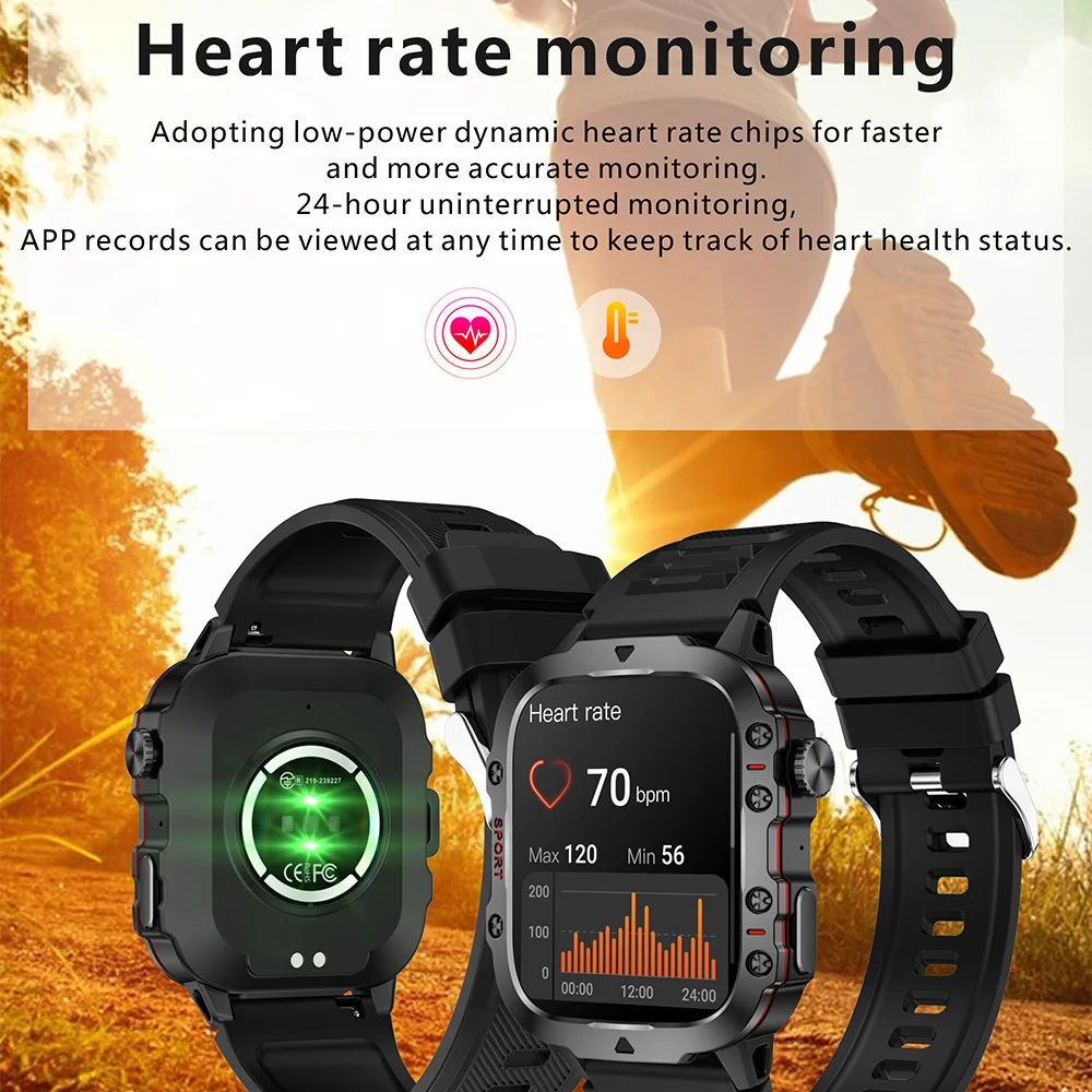 Original Men Smart Watch Bluetooth Call Fitness Clock 3ATM IP68 Swim Waterproof Sports Smartwatch for Women Android 2024