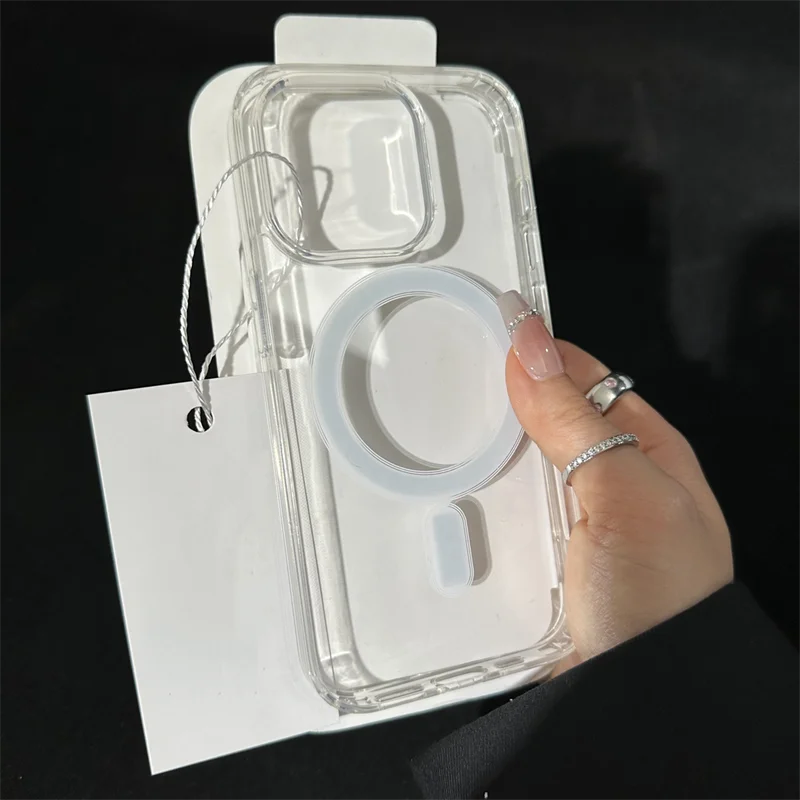 Merry Christma Gift Magsafe Wireless Charger Case For Iphone 17 16 Pro Max 17 Air 15 14 12 13 11 Pro Max 12 13 Mini Phone Casing