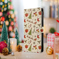 Christmas Phone Case for Funda iPhone 17 16 15 14 13 12 11 Pro Max 17 Air 16E 15 Plus 7 8 Cases Flip Leather Wallet Back Cover