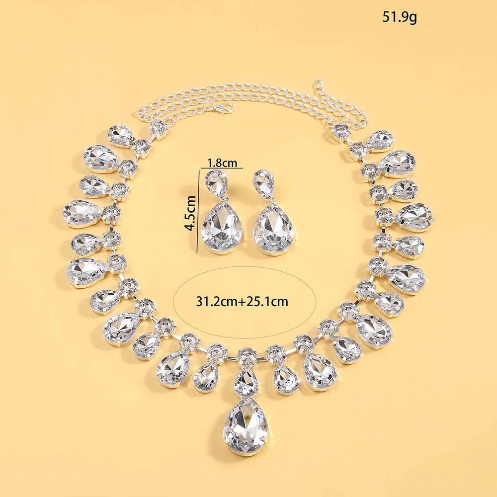 Teardrop Necklace & Earring Set