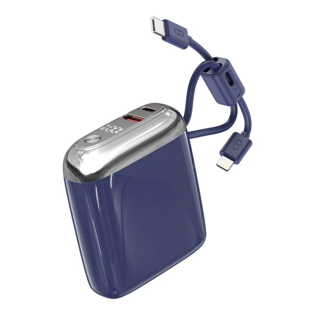CCC 20000mAh Mini Power Bank 66W Super Fast Charging Built-in USB-C Cable PD3.0/QC3.0 Certified Portable Charger Travel-Friendly
