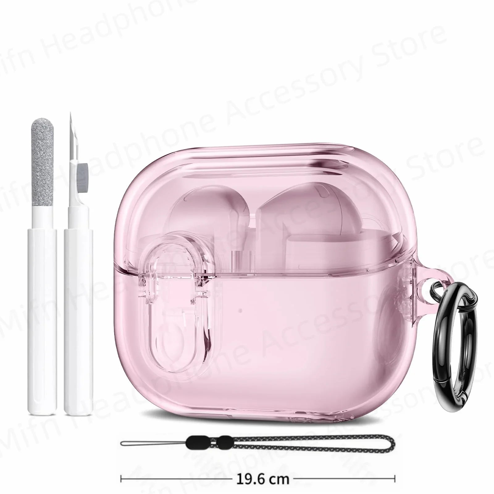 2025 Cover for Buds Pro 3 Funda Buzz3 Pro Galaxy Samsung 3D Transparent Shell Simple Secure Lock Case for Galaxy Buds 3 Pro Capa