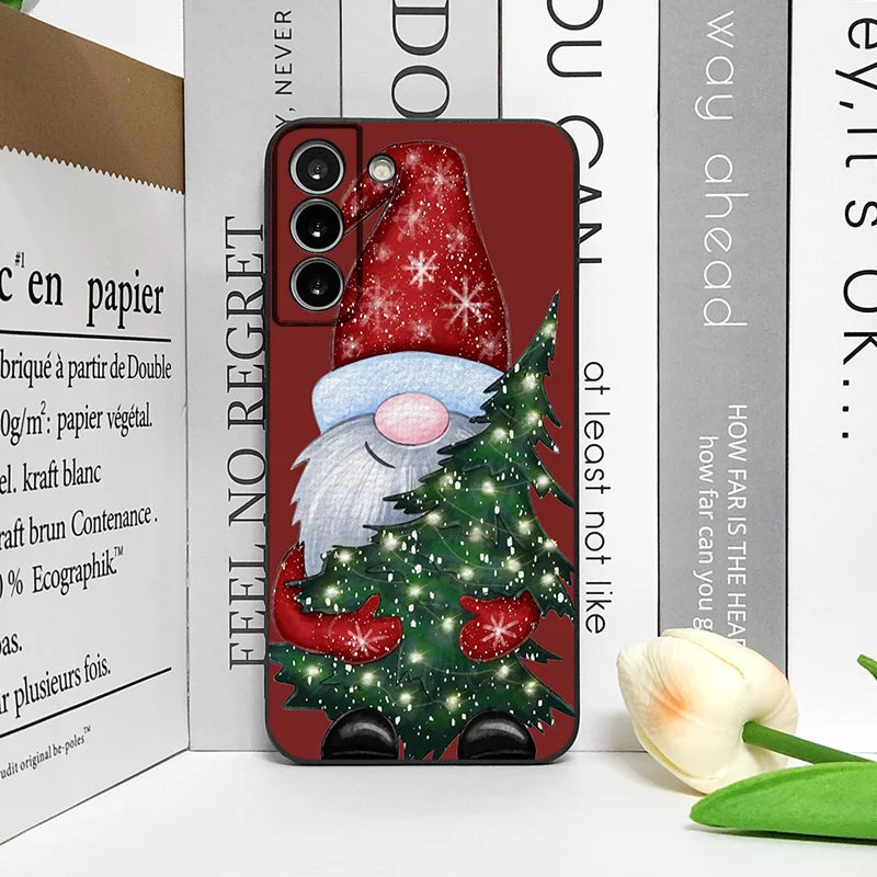 Merry Christmas Tree Santa Claus Pattern Phone Case for Google Pixel 9A 8A 7A 6A 7 PRO 8 9 Pro XL 5G Shockproof Soft Back Covers