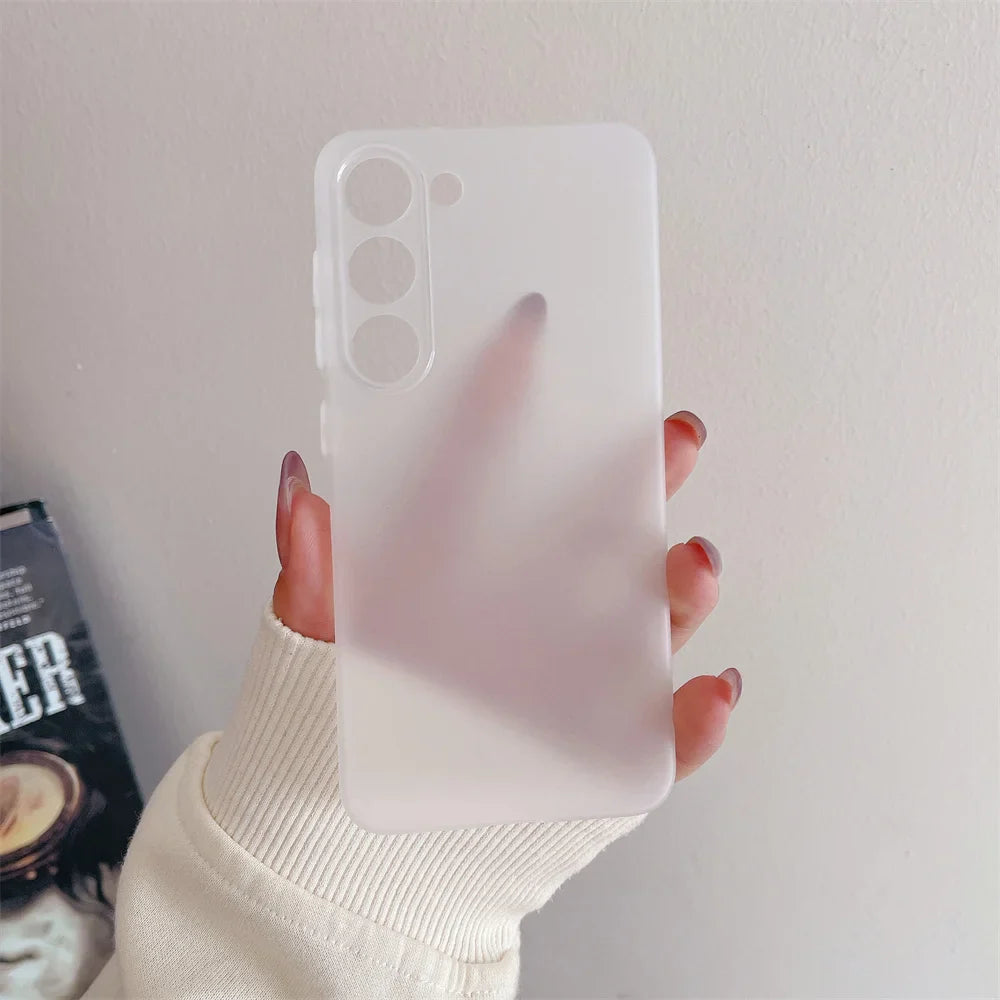 Thin Matte Shockproof Case For Samsung Galaxy S24 S23 S22 Ultra S21 Plus FE A52 A53 A73 A72 A32 A14 A54 Note 20 Ultra TPU Cover