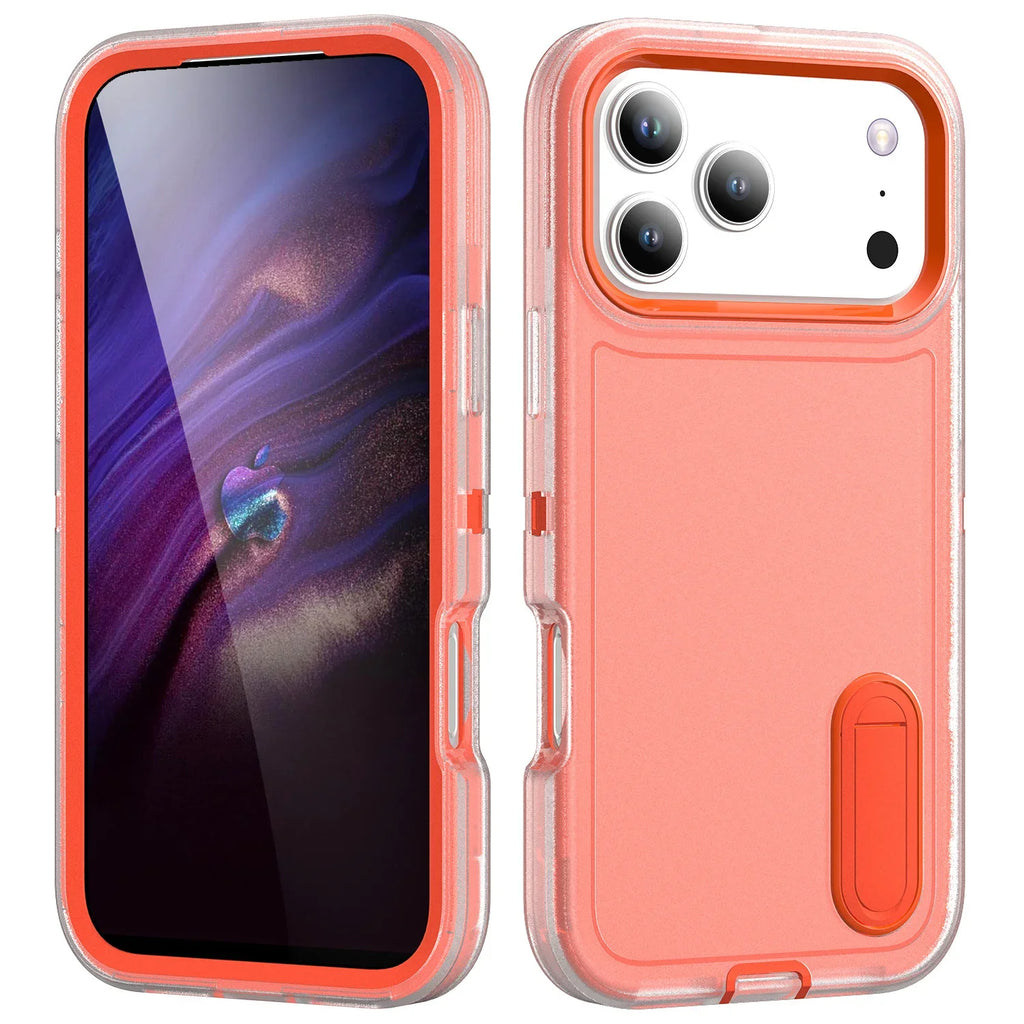 Case For iPhone 17 16 15 14 13 12 11 Pro Max XS Plus Heavy Duty Shockproof Anti-Scratch Rugged Protective with Kickstand Cover