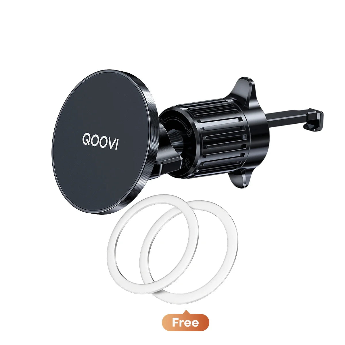 QOOVI Magnetic Car Phone Holder Dashboard Cellphone Stand Air Vent Magnet 360°Rotating GPS Mount for iPhone 16 15 Xiaomi Samsung