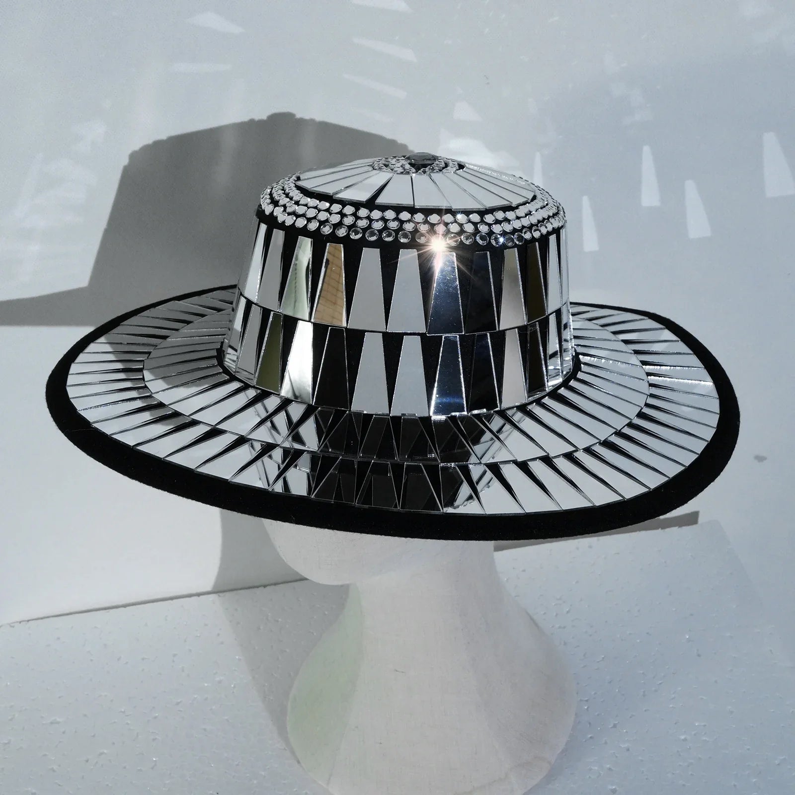 Jazz Mirrored Drag Queen Showgirl Hat
