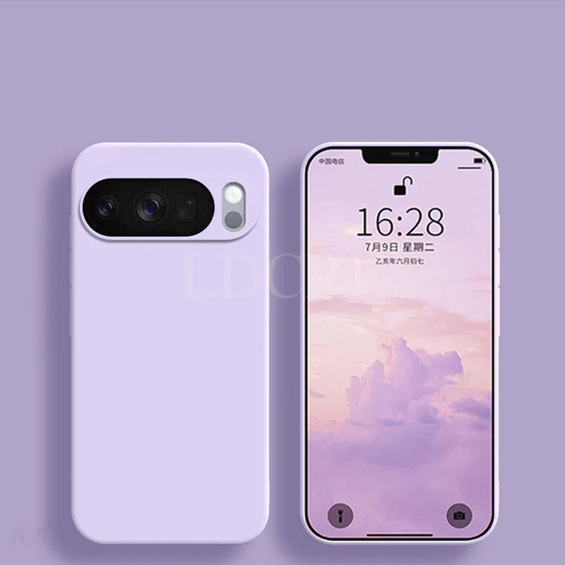 Liquid Silicone Plain Cover For Google Pixel 10 Pro Case Pixel 10 Pro Cover TPU Rubber Phone Protect Case Pixel 10 Pro X6 Cover