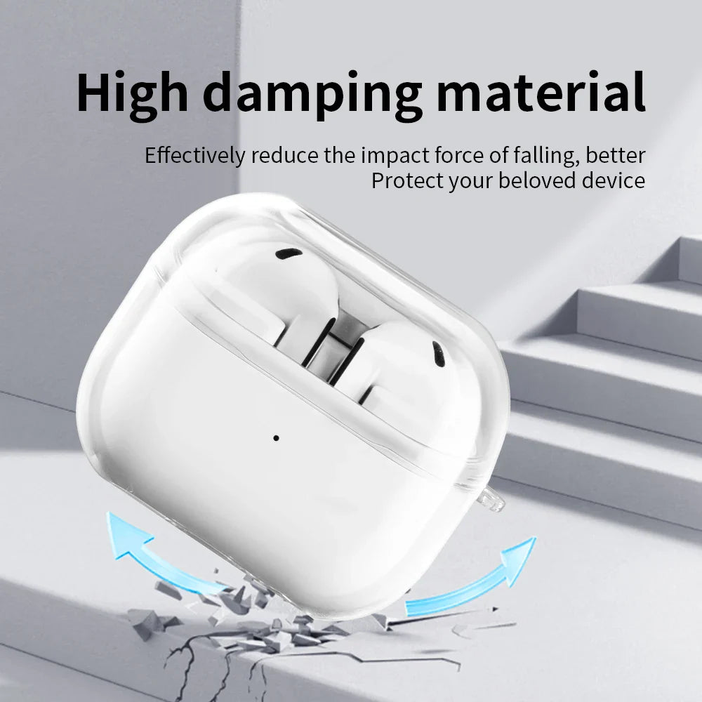 Shockproof Transparent Case For Samsung Galaxy Buds 3 Pro Buds3 Pro Buzz 3 Pro Cover Hard PC Clear Earbuds Accessories Sleeve