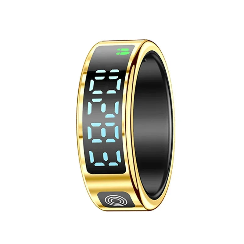 Smart Ring Multifunctional Health Tracker Heart Rate Blood Oxygen Monitor Brush Tiktok Waterproof Men Women Ring Sleep Fitness