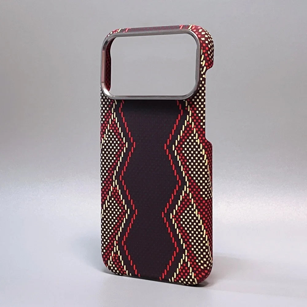 Luxury Carbon Fiber Slim Case For iPhone 17 13 14 15 16 Pro Max Shockproof Alloy Lens Camera Protective Ultra Thin Hard PC Cover