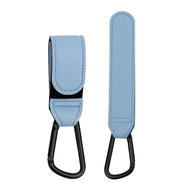 1 PCS PU Leather Baby Bag Stroller Hook 360 Degree Rotatable Multi Purpose Pram Hook Baby Stroller Accessories