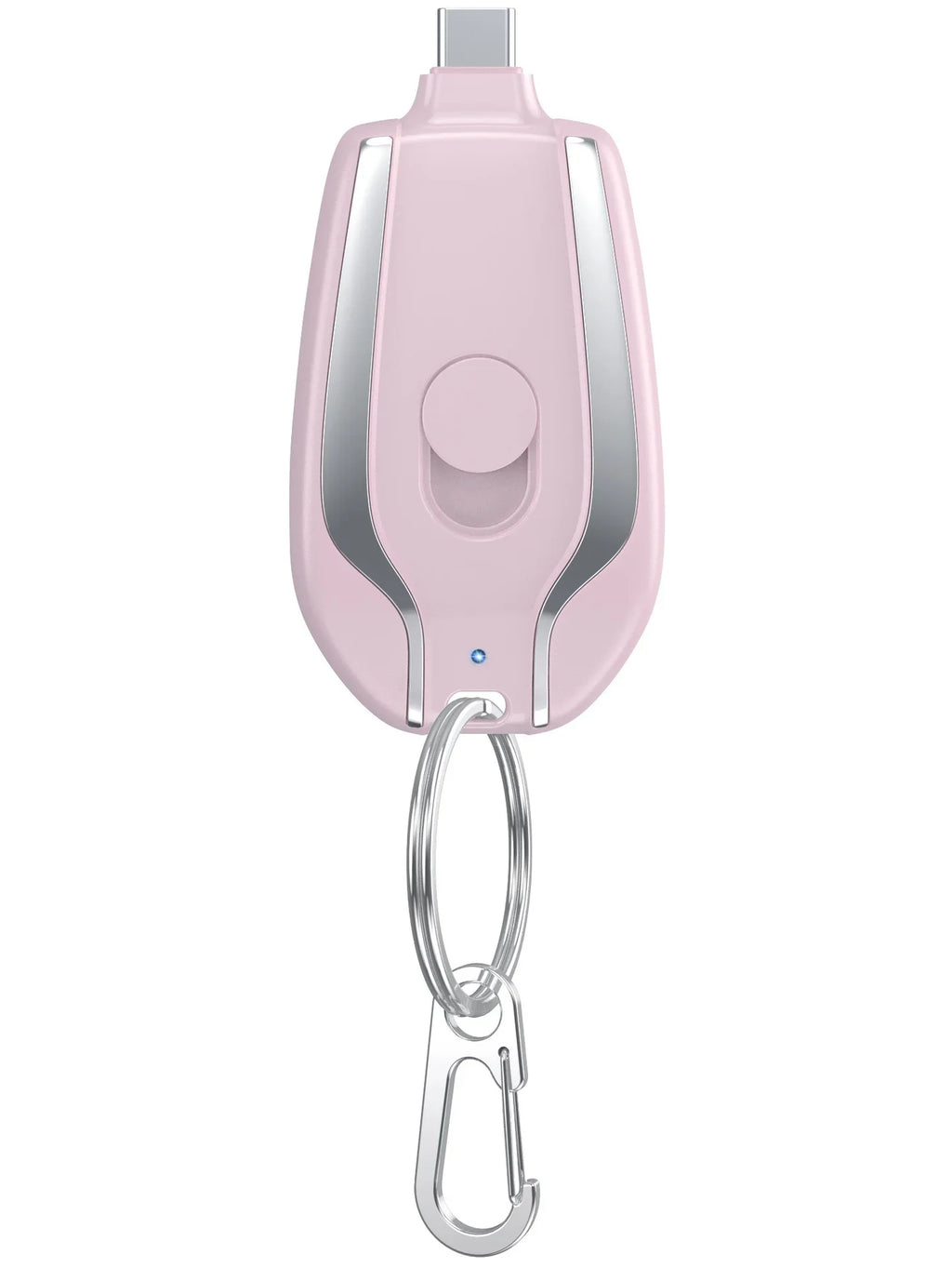 Portable 1500mAh Type C Emergency Charger New Design Keychain Mini Power Bank with 10W Output for Mobile Phones Small Convenient