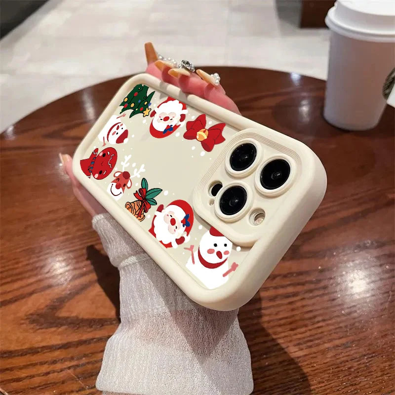 For Samsung Galaxy A56 A36 A26 A54 A16 A17 A15 A06 A07 A25 A55 A35 A14 A34 A24 A05 A05S A32 A52 A23 A53 A33 A04 Christmas Cases