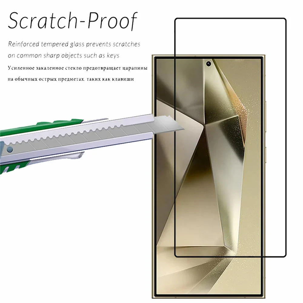Tempered Glass For Samsung Galaxy S25 S24 Ultra Screen Protector & Camera Film Samsung S24 Ultra Front Glass S25 Plus Film
