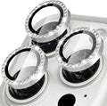 Bling Diamond Glass Camera Lens Protector Case for IPhone 14 15 13 16 Pro Max Plus 12 Mini IPones 16Pro IPhone16 Bumper Cover
