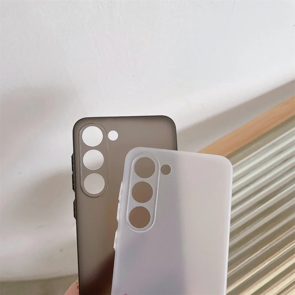 Thin Matte Shockproof Case For Samsung Galaxy S24 S23 S22 Ultra S21 Plus FE A52 A53 A73 A72 A32 A14 A54 Note 20 Ultra TPU Cover