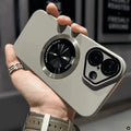 Luxury Frosted Solid Color Case For iPhone 17 16 Pro Max 17 Air 11 12 13 14 15 Plus For Magsafe Magnetic Camera Protection Cover
