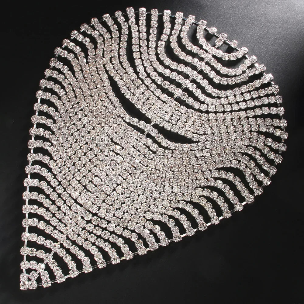 Rhinestone Crystal Head Chain