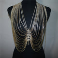 Crystal Tassel Drop Pendant Body Chain