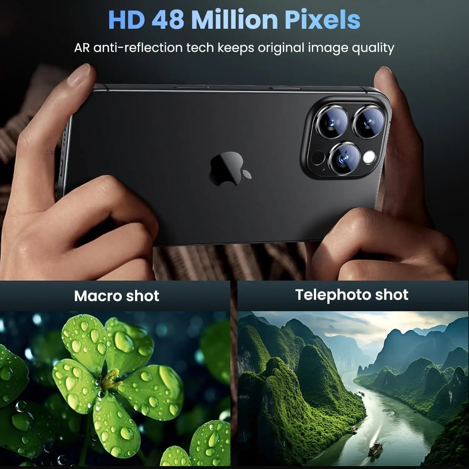 Titanium Black Camera Lens Protector Cover For iPhone 16 Pro Max 15 Plus 14 13 Mini 16Pro 15Pro Protection Phone Accessories