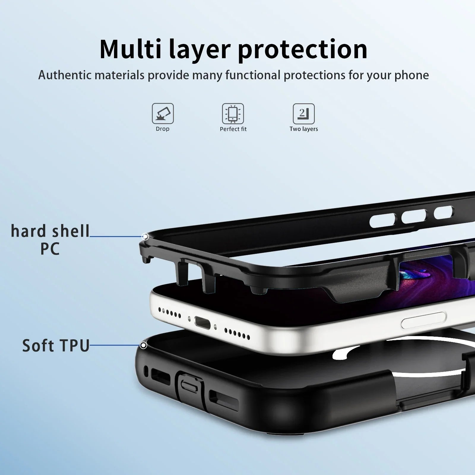 Case For iPhone 17 Pro Max 16 Pro 15 Pro Max 14 13 12 Magsafe Magnetic Camera Protective Full Body Shockproof Protective Covers