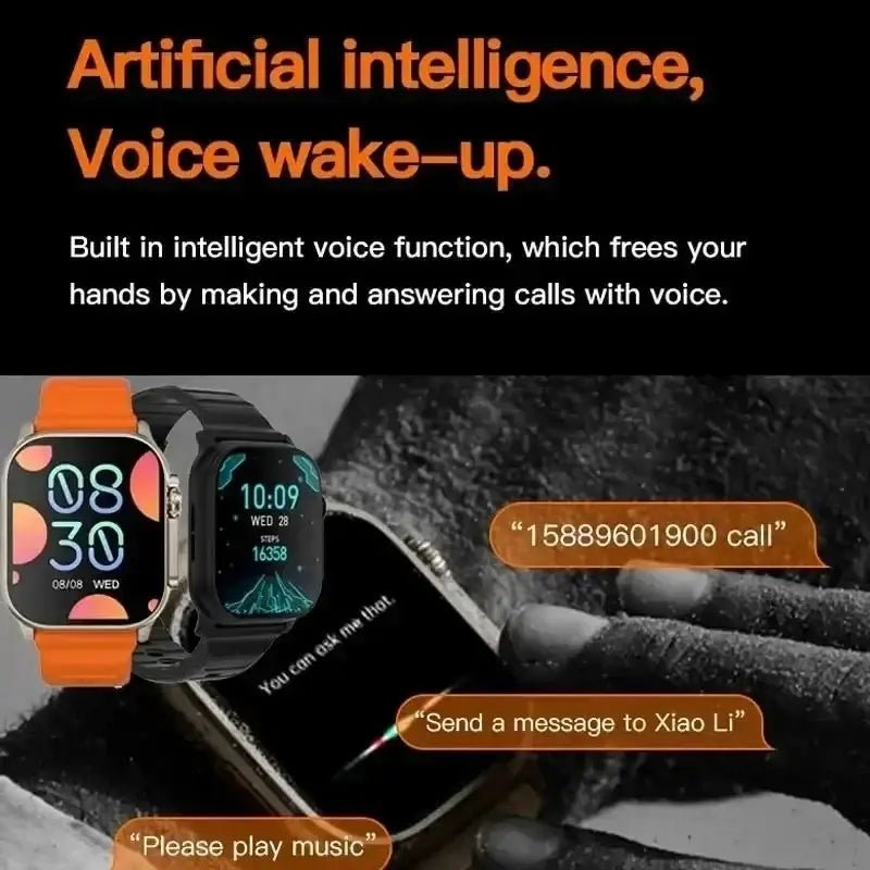2025 T900 Ultra 2 Smart Watch Men 49mm Series 8 2.3 "AMOLED Screen NFC Compass Waterproof For Apple Watch IWO Ultra 8 Smartwatch