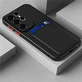 Liquid Silicone Case For Samsung Galaxy S25 S24 S23 S22 S21 S20 Ultra Plus FE Card Holder Case For Samsung A56 A55 A54 A34 A53