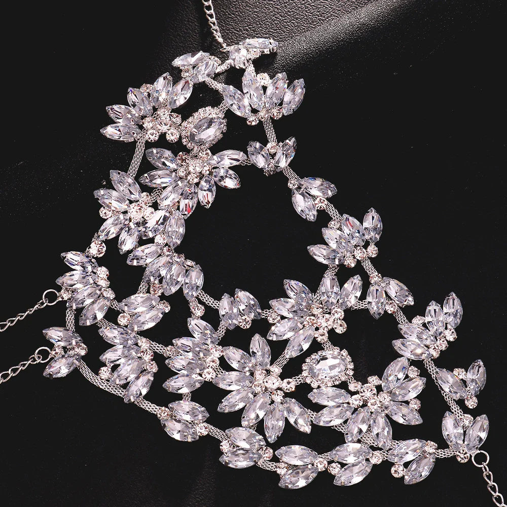 Rhinestone Half Mask Masquerade Jewelry