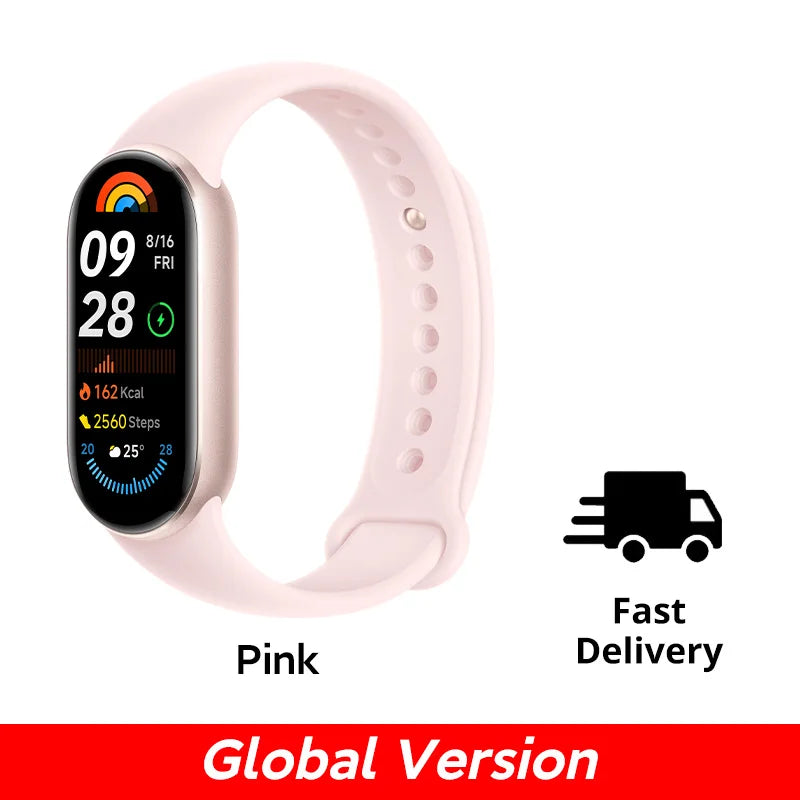 Global Version Xiaomi Smart Band 9 150+ Sports Modes Sleep Monitoring 1.62" AMOLED Display 21-day Battery Life