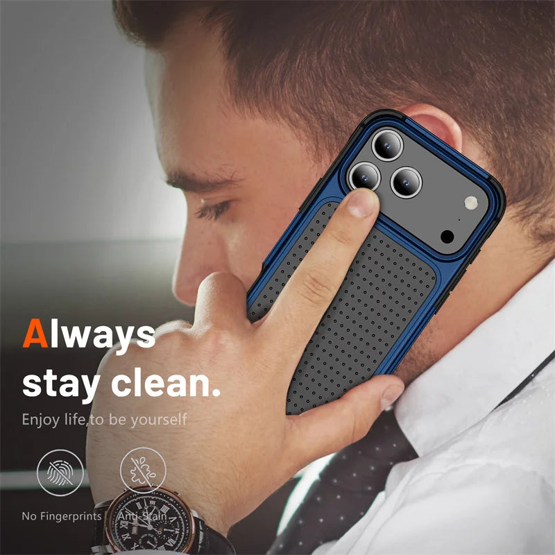 Military Grade Anti-Fall Phone Case For iPhone 17 16 15 14 13 12 11 Pro Max 7 8 Plus X XR XS Max 17Air Shockproof Armor PC Cover