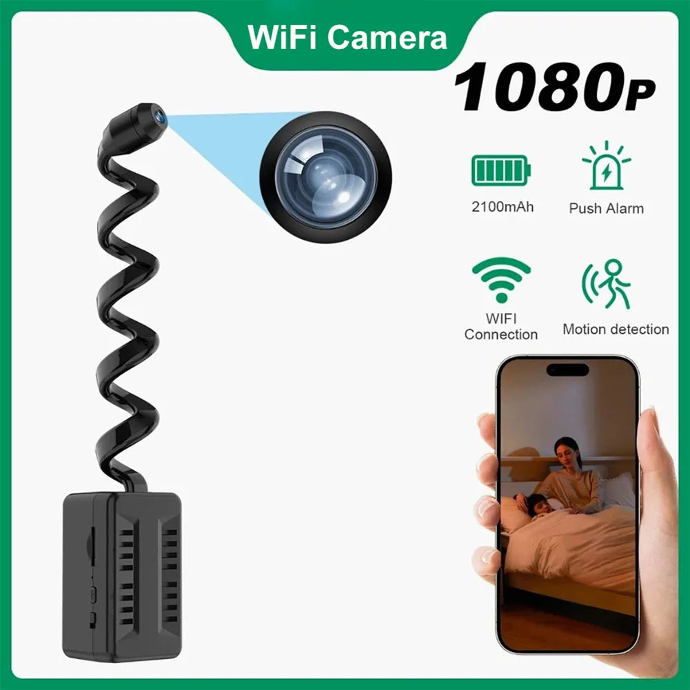 Mini WiFi Motion Detection Surveillance Security Camera Remote Monitoring HD 1080P Home Wireless Camera for Indoor Baby Dog Cat