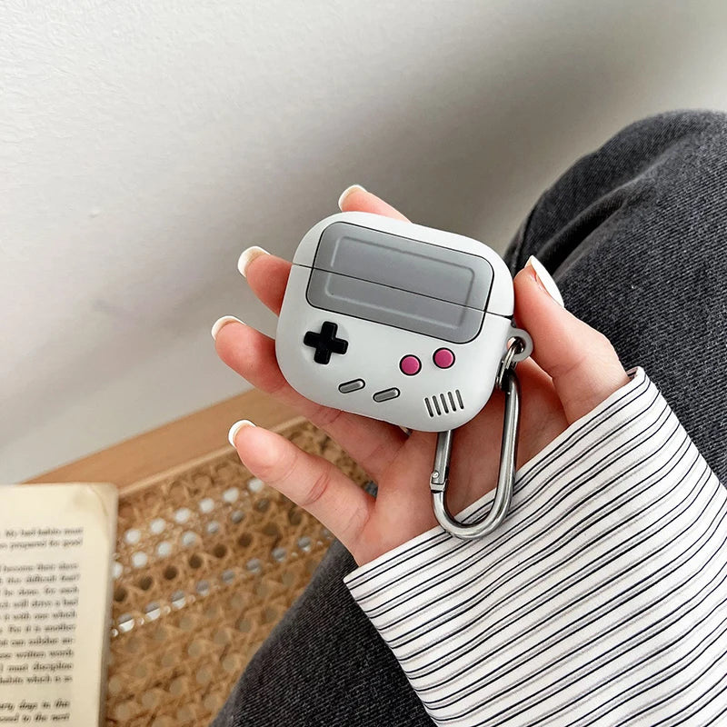 3D Cute Cartoon Gamepad Candy Bluetooth Earphone Case For Airpods 1/2/3 Biscuits Headphone Charging Box Cover For Airpods Pro 2