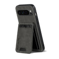 New Soft TPU Solid Color Leather Wallet Card Slot Bracket Shockproof Phone Case For Google Pixel 9 8 7 Pro XL 9A 8A 7A Back Case