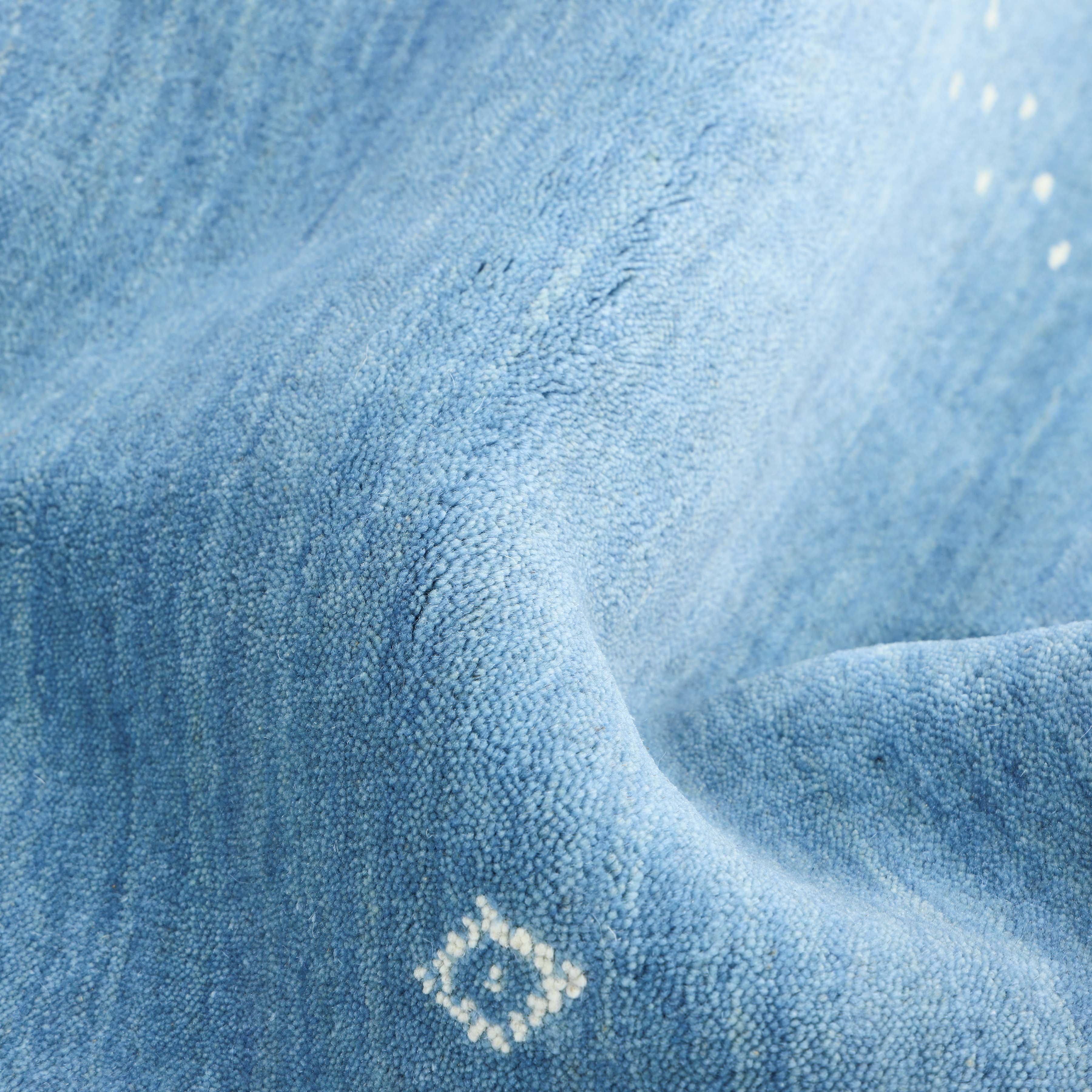 Simi, Handmade Area Rug - Blue