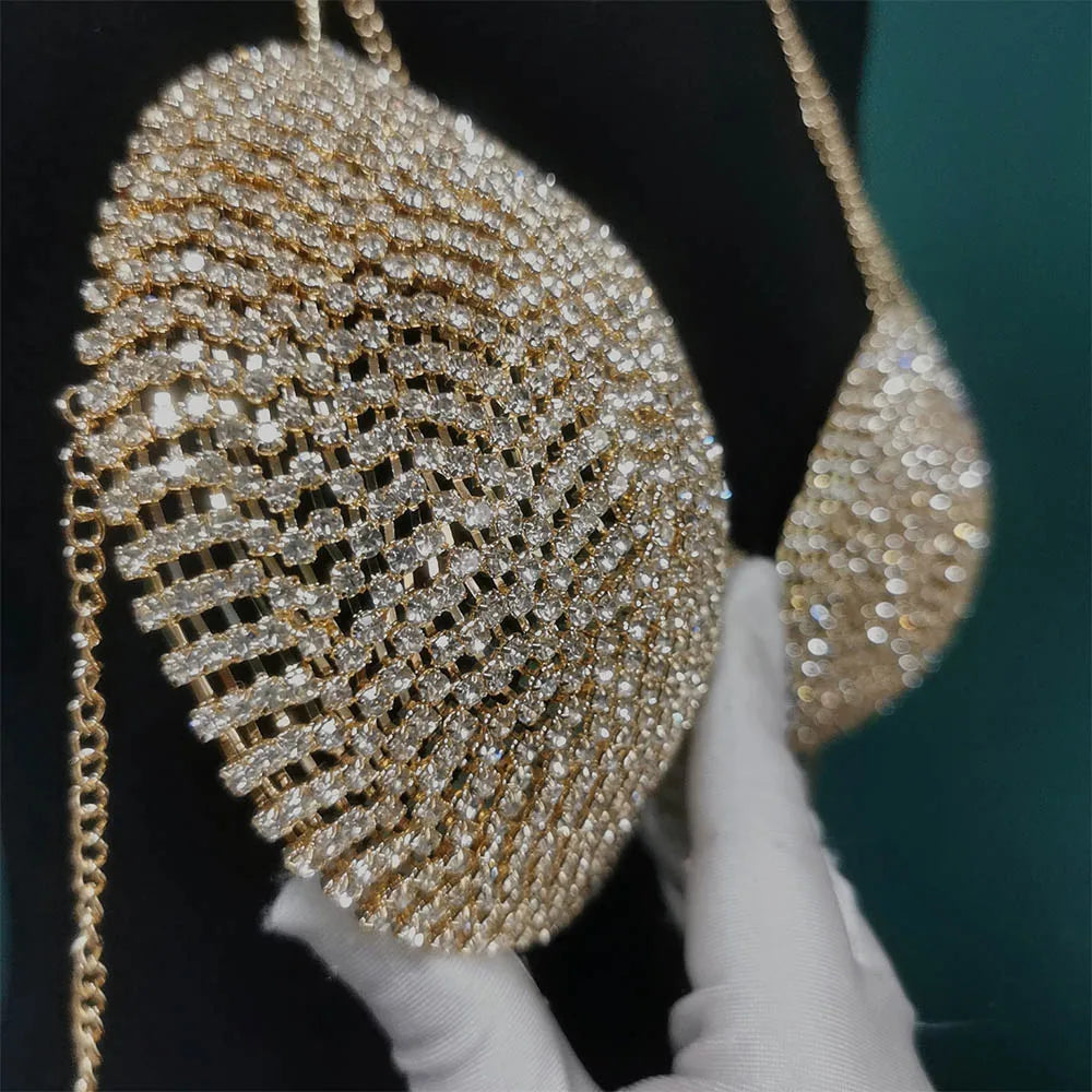 Circle Crystal Bra Top