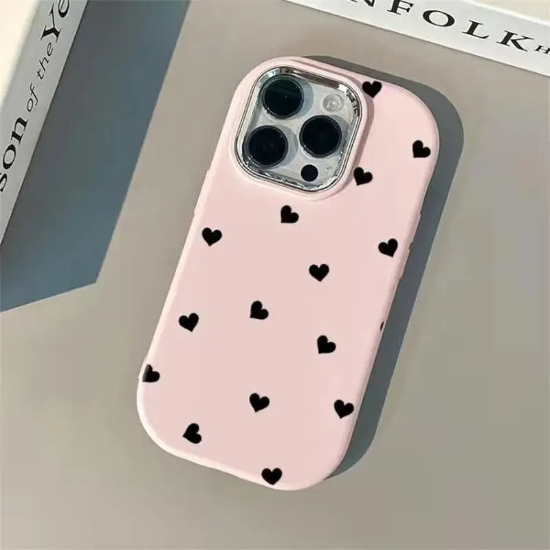 Case For Samsung Galaxy S24 S23 Ultra Plus S20 S21 FE A54 A35 A14 A15 A32 A52 A52S A05 A05S A23 A24 A25 Cover Love Heart Plating