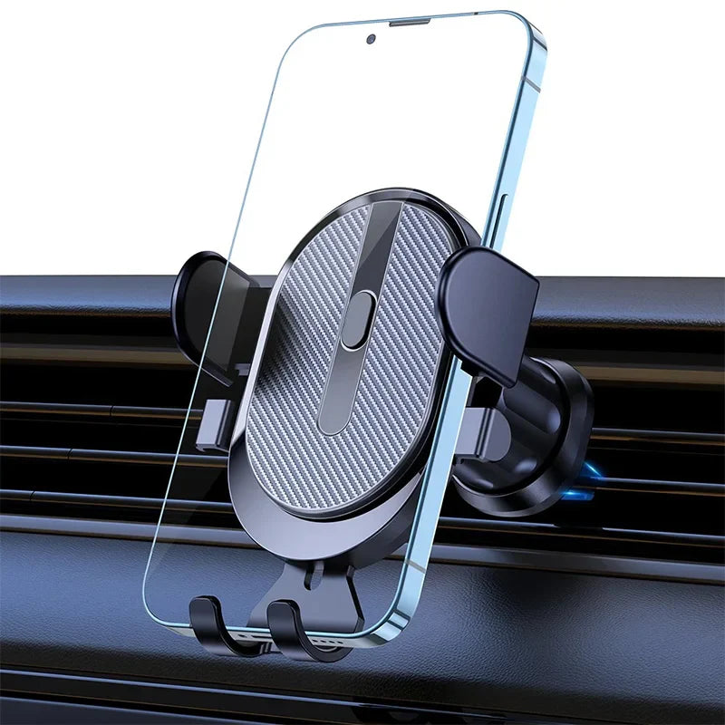 New Car Phone Holder Stand Mount Upgrade Auto Locking Universal Phone Holder with Hook Clip for Car Air Vent for iPhone Samsung