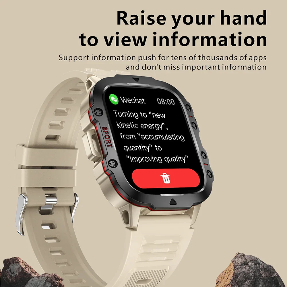 Original Men Smart Watch Bluetooth Call Fitness Clock 3ATM IP68 Swim Waterproof Sports Smartwatch for Women Android 2024