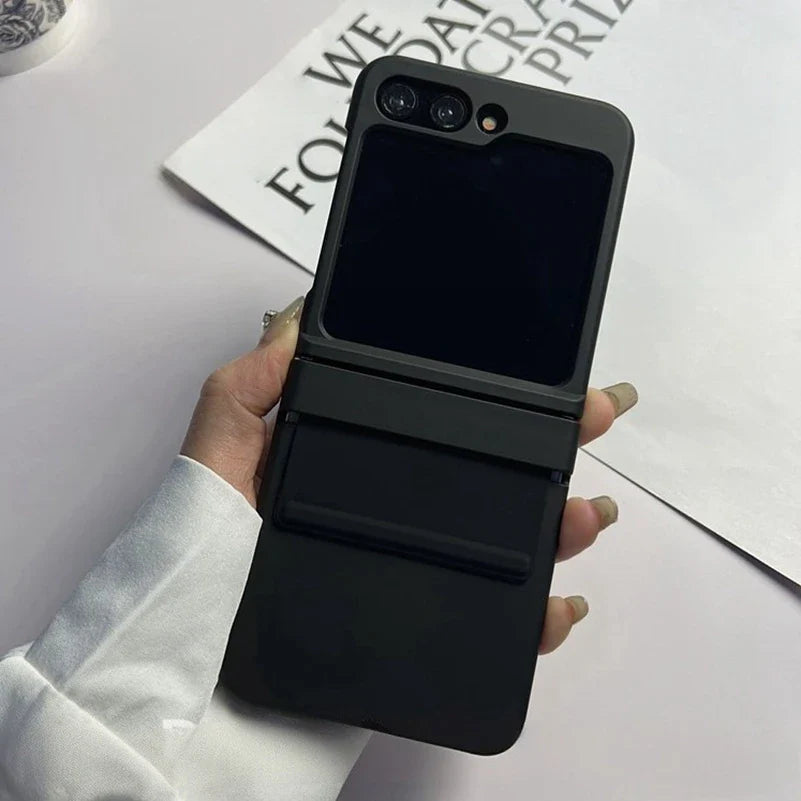 For Samsung Z Flip 6 Official Case Elastic Strap Hinge Protection Slim Matte PC Cover for Samsung Galaxy Z Flip 6 5 4 3 ZFlip5