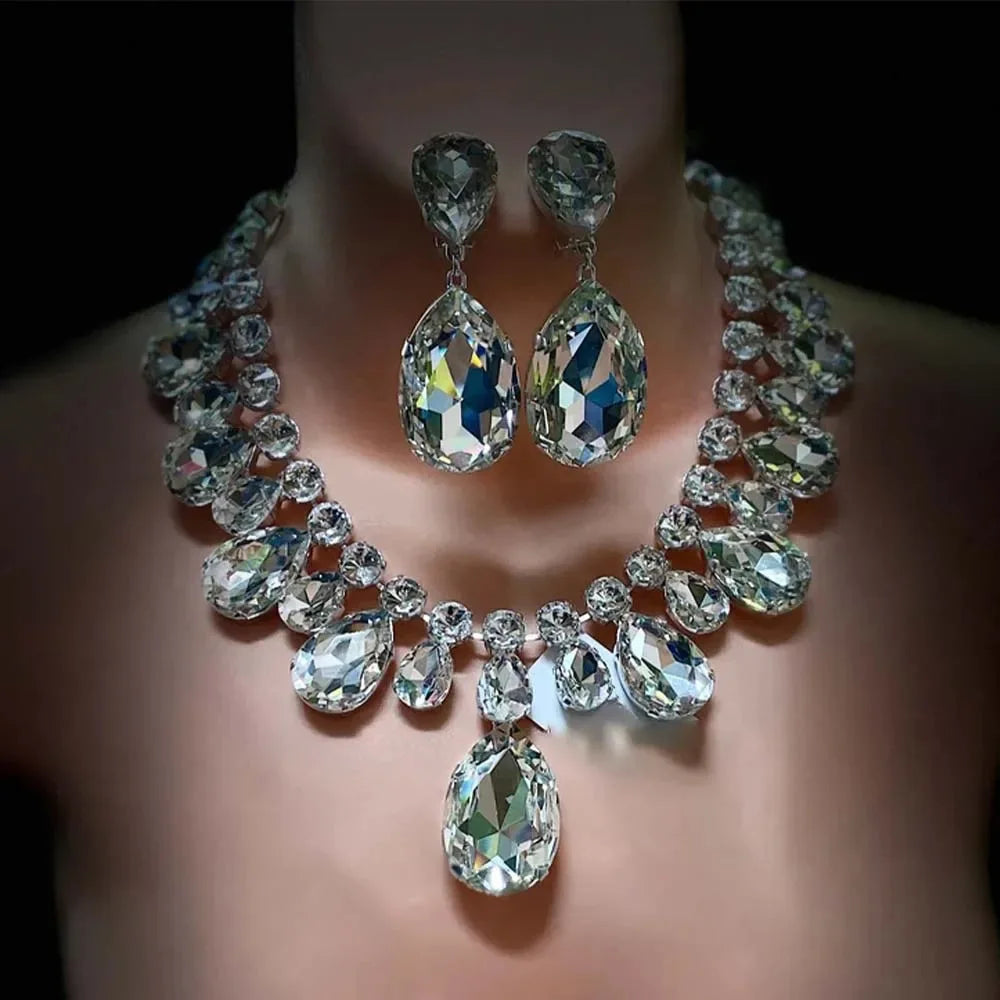 Teardrop Necklace & Earring Set