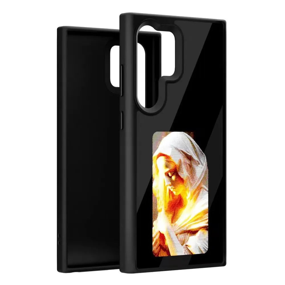 NFC Function AI Phone Cases For Samsung Galaxy S24 Ultra S23U ink Screen DIY Projection Luxury E ink Screen Dropproof Phone Case