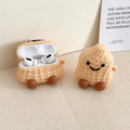 For Airpods 4 Case 2024,3D Cartoon Peanut Protective Earphone Silicone Cover For Airpods Pro 2 Case/Airpods 1/2/3/4 Case Funda