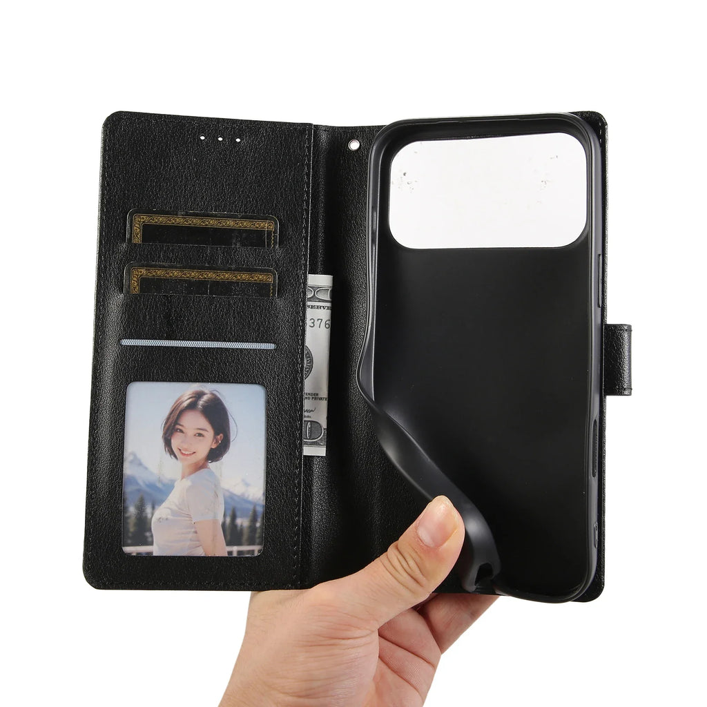 PU Leather Wallet Phone Case For iPhone 17 Pro Max  17 Pro 17 Air 17 16 15 14 Flip Cover Protective Magnetic With Picture Frame