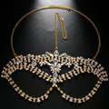 Exaggerated Rhinestone Masquerade Jewelry Face Mask