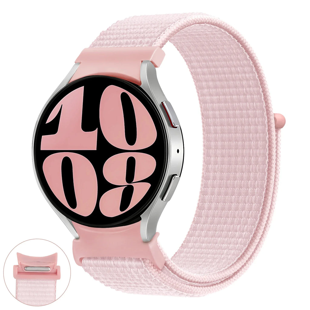 Nylon loop Band For Samsung Galaxy Watch 7 6 5 4 44mm 40mm 5 pro 45mm Sport 20mm bracelet Galaxy Watch6 Classic 47mm 43mm Strap