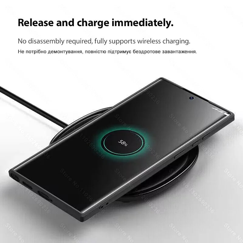 Liquid Silicone Case For Magsafe For Samsung Galaxy S24 S22 S21 S23 Ultra Plus Fe Wireless Charge Magnetic Back Shockproof Cover