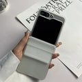 For Samsung Z Flip 6 Official Case Elastic Strap Hinge Protection Slim Matte PC Cover for Samsung Galaxy Z Flip 6 5 4 3 ZFlip5