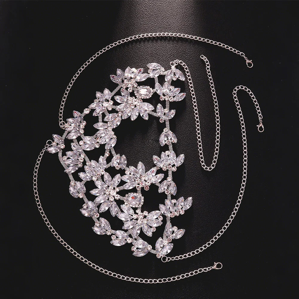 Rhinestone Half Mask Masquerade Jewelry