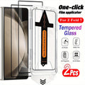 2 Pack For Samsung Galaxy Z Fold 7 6 5 Tempered Glass Screen Protector Auto Dust-Elimination Bubble Free HD Clear